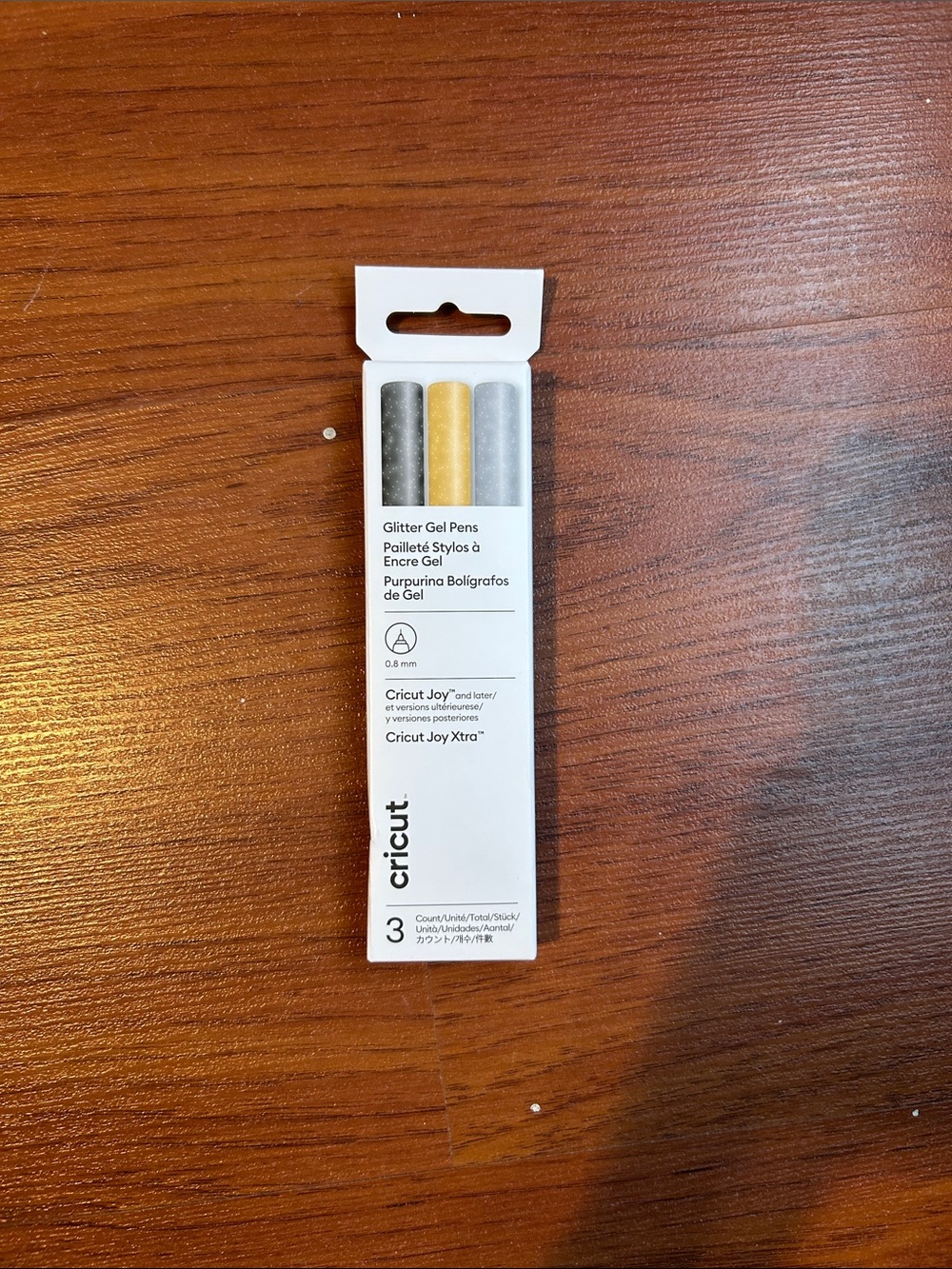 Cricut Glitter Gel Pens - Gold, Silver, Black Set